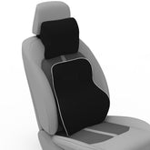 Neck Pillow Lumbar Cushion Set Car Pillow Cushion Travel Back Rest Support Memory Foam for Back Pain Neck Pain Fit for Car, SUV, Truck, Office Chair, Wheelchair